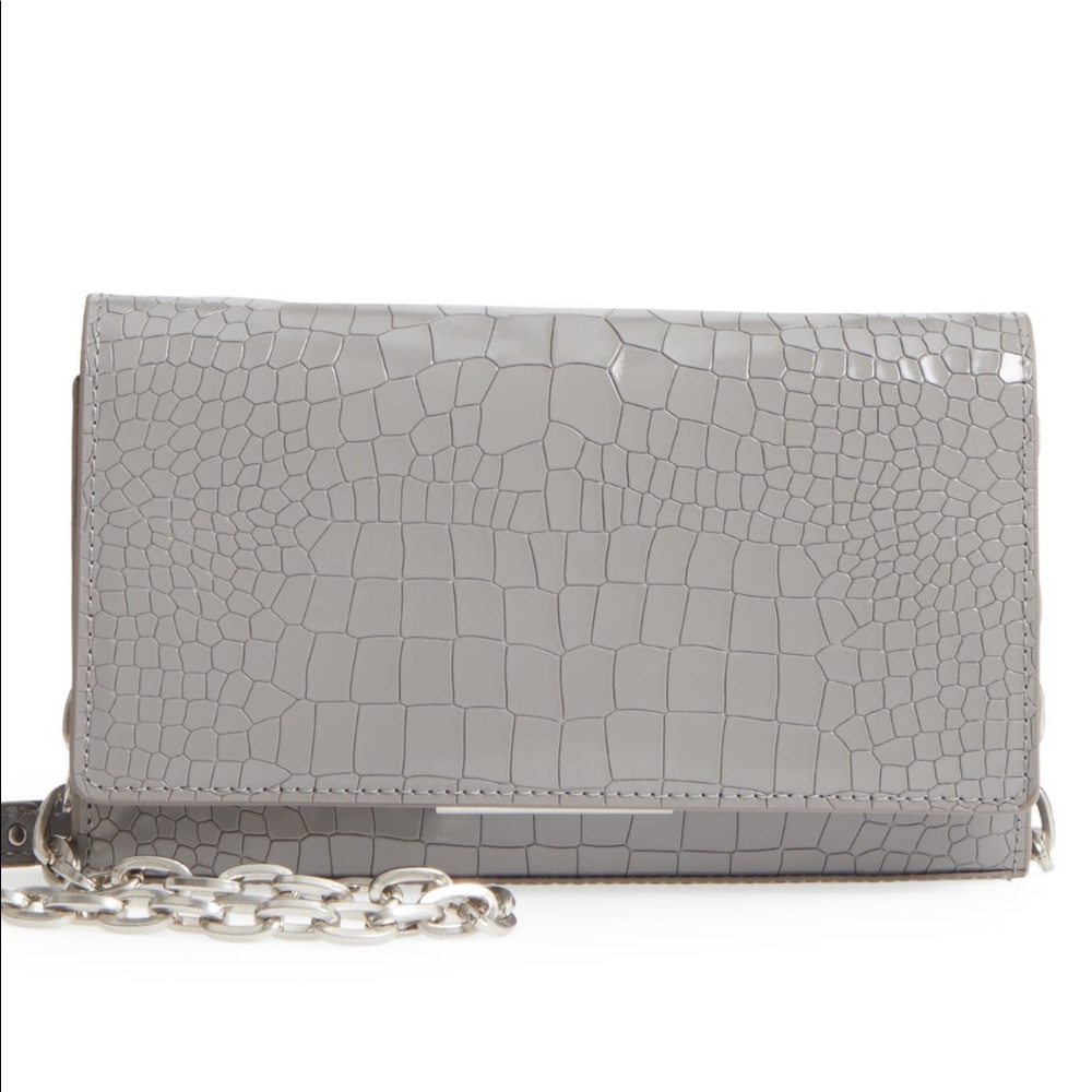 Treasure & Bond Croc Embossed Crossbody Bag